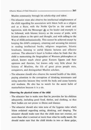 Child education in islam