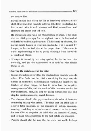 Child education in islam