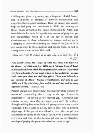 Child education in islam