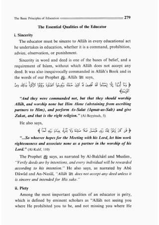 Child education in islam