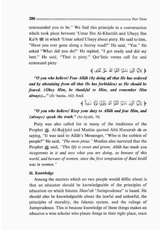 Child education in islam