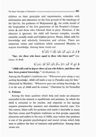 Child education in islam