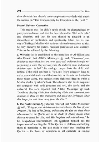 Child education in islam