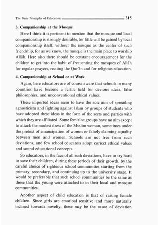 Child education in islam