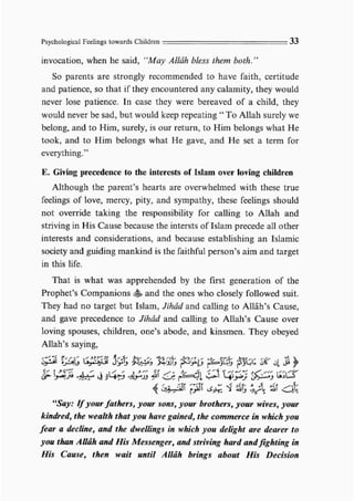 Child education in islam