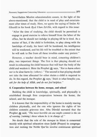 Child education in islam