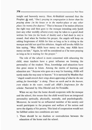 Child education in islam