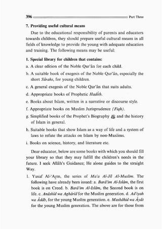 Child education in islam