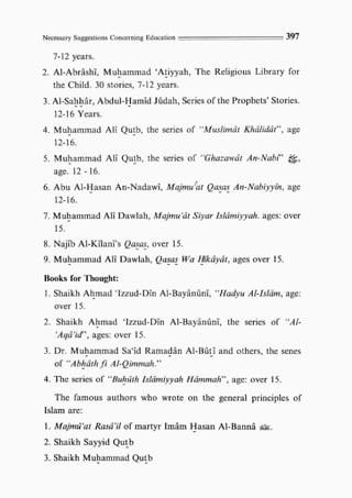 Child education in islam