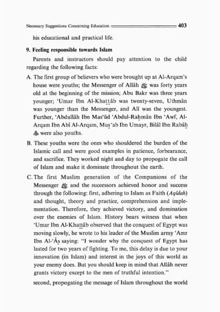 Child education in islam