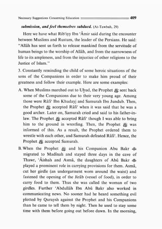 Child education in islam