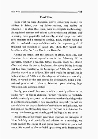 Child education in islam