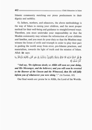 Child education in islam