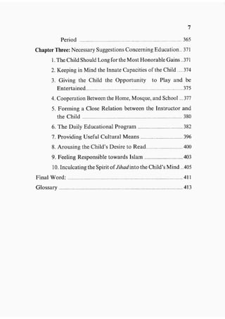 Child education in islam