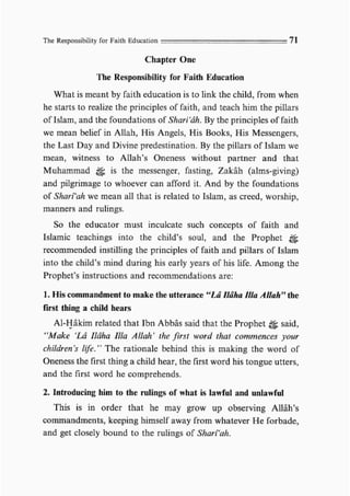 Child education in islam
