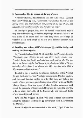 Child education in islam