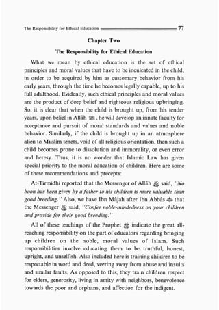 Child education in islam