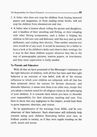 Child education in islam