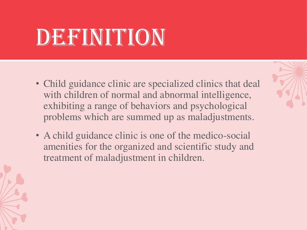 Child guidance clinic