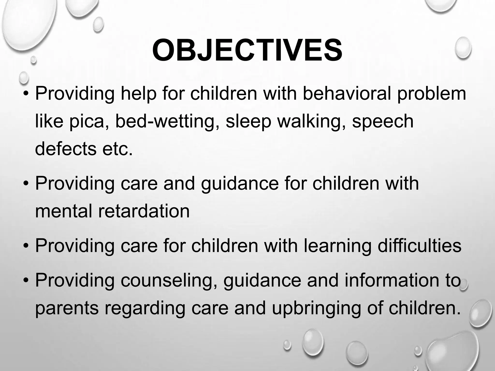 Curated visual reference: Pica Child Characteristics Reference: Child Guidance Clinic