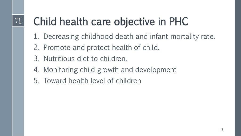 Child health care services
