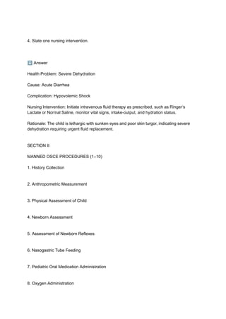 CHN Practical -B.sc nsg 6th Sem students | PDF