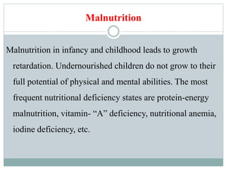 Child health problem in India Pediatric Nursing | PPTX
