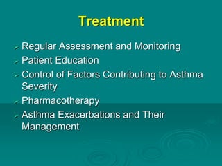 Childhood asthma diagnosis and management | PPTX