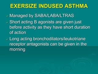Childhood asthma diagnosis and management | PPTX