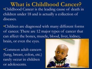 Childhood cancer presentation