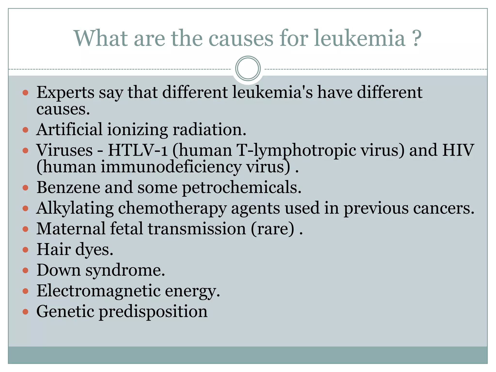 Visual Reference: Leukemia
