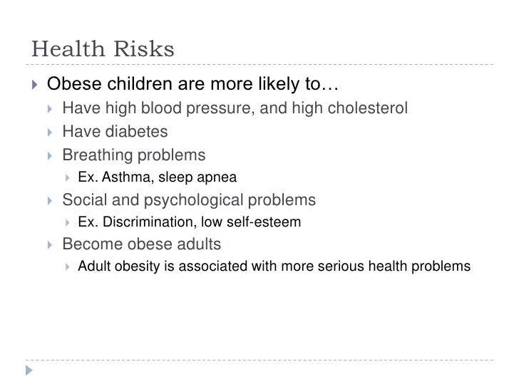 Obesity in children essay