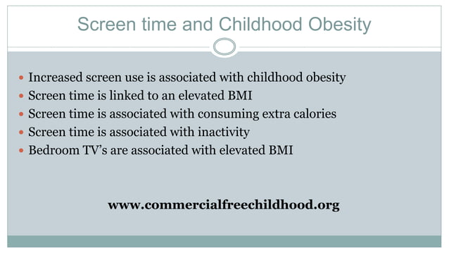 Childhood obesity presentation | PPTX