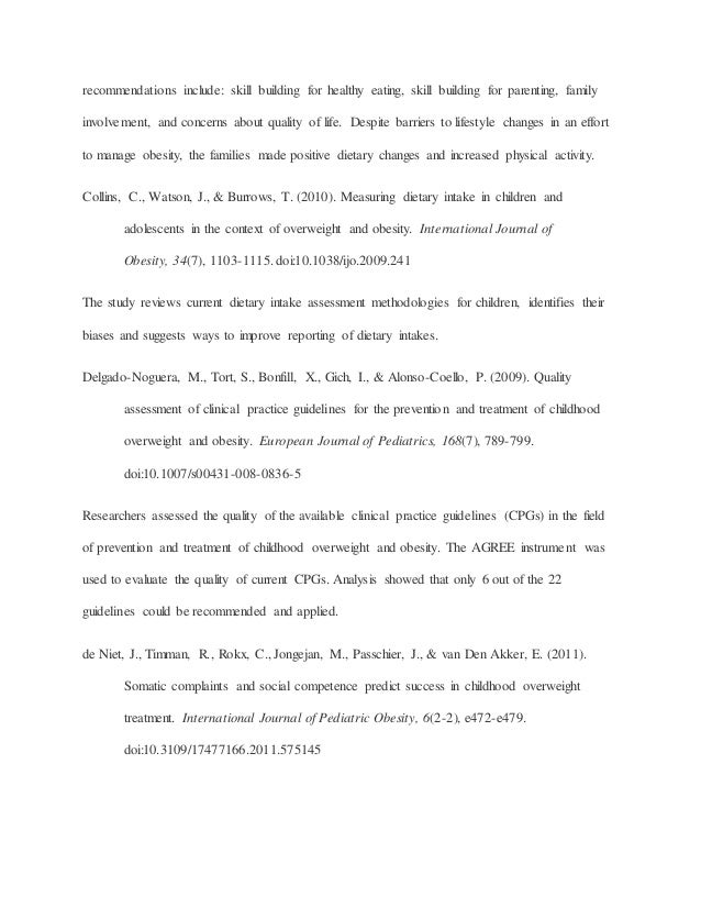 Literature review on obesity pdf picture