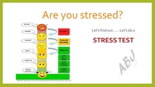 Are you stressed?
Let’s find out…… Let’s do a
STRESSTEST
4
 