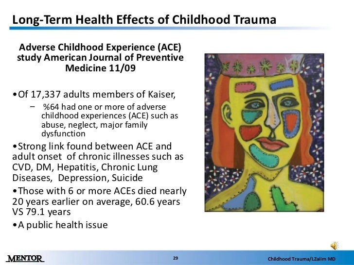 symptoms of childhood trauma in adulthood