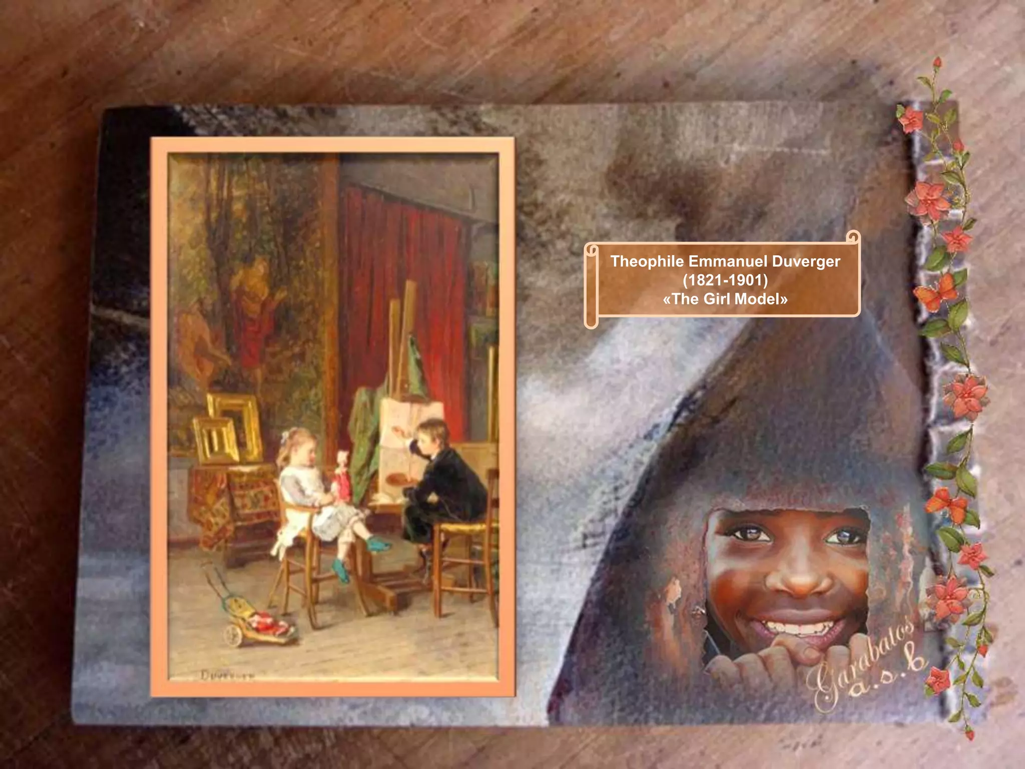Theophile Emmanuel Duverger
         (1821-1901)
      «The Girl Model»
 