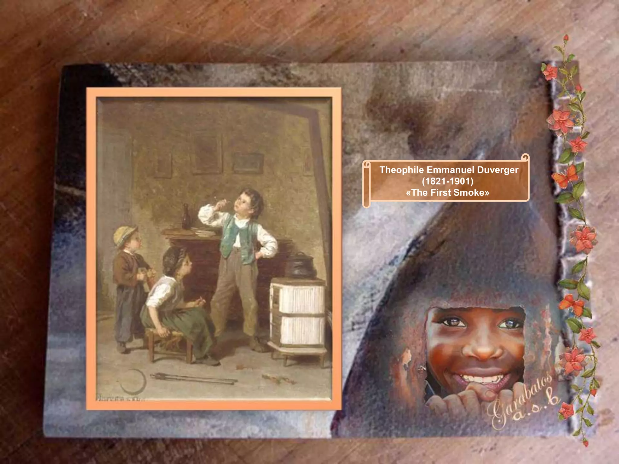 Theophile Emmanuel Duverger
         (1821-1901)
     «The First Smoke»
 