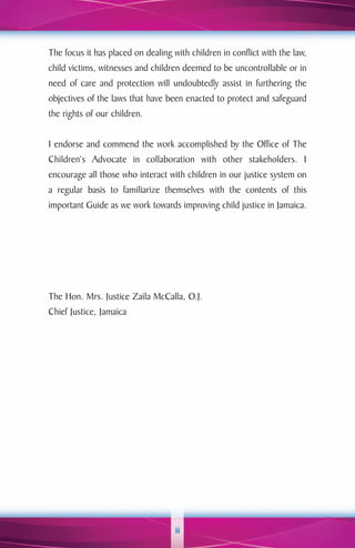 Office of The Children's Advocate Child Justice Guidelines | PDF