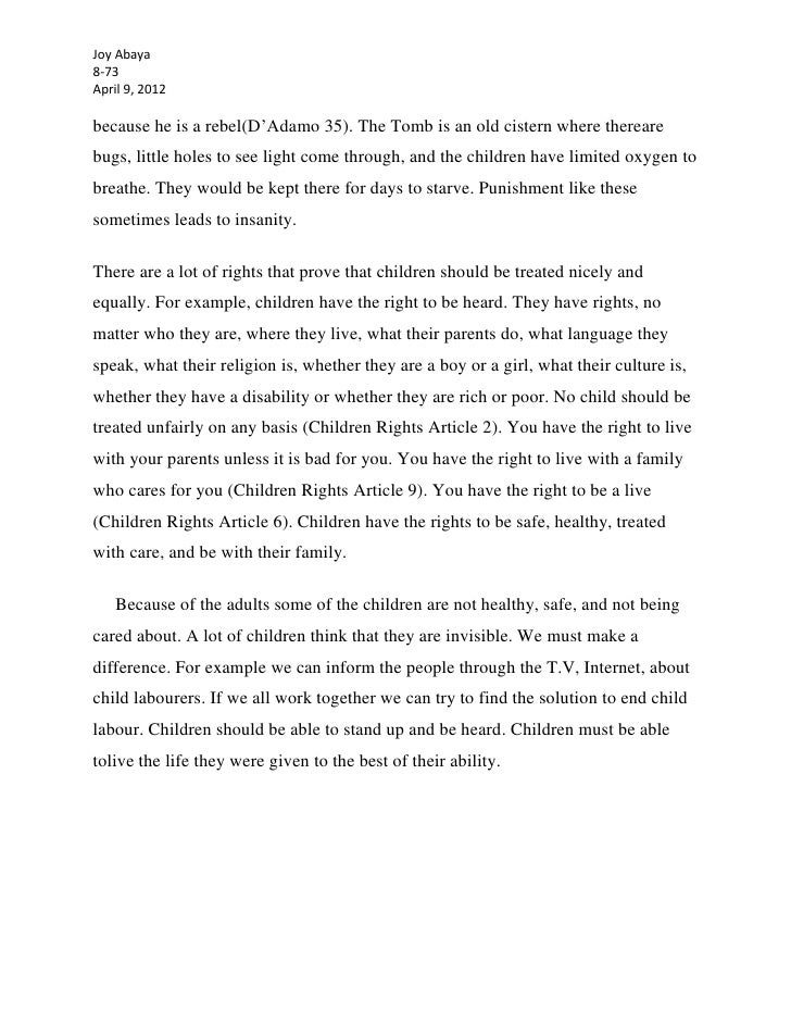 Joys childhood essay