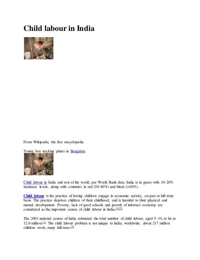 essay in kid work inside asia wikipedia essay concerning little one your time in india wikipedia