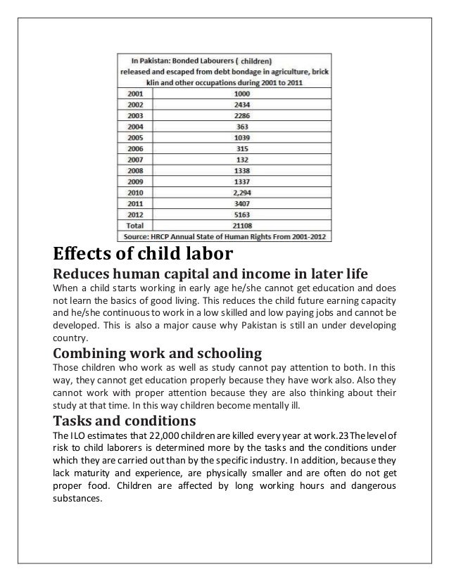 Causes of child labor in pakistan image