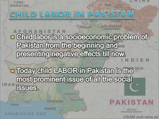 Child labour in pakistan | PPTX