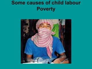 Some causes of child labour
Poverty
 