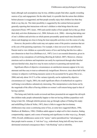 Childlessness and psychological wellbeing in midlife and old age an ...
