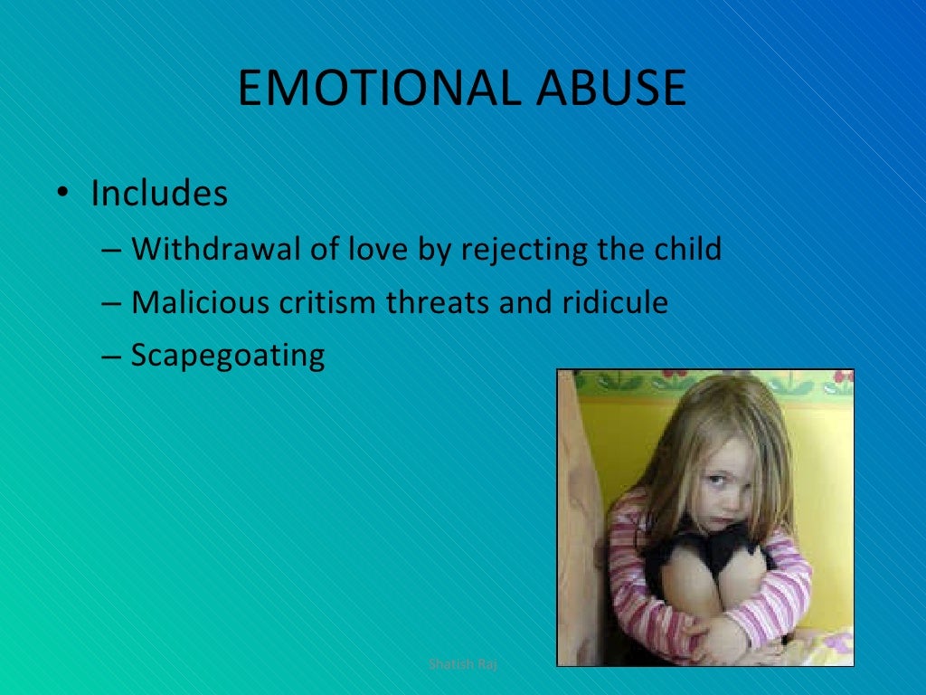 Child Neglect Emotional And Sexual Abuse