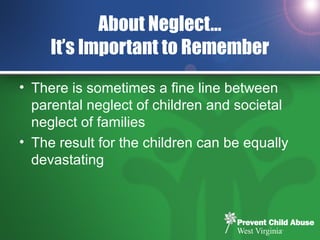 Building Healthy Communities and Preventing Child Neglect | PPT
