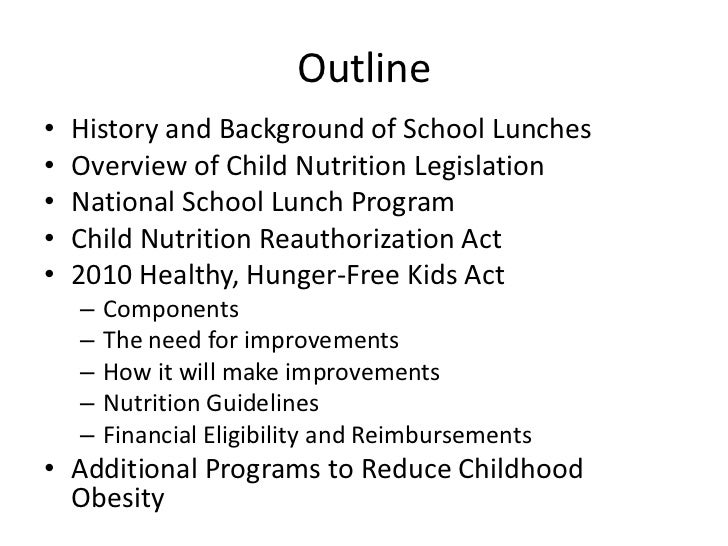 National School Lunch Program