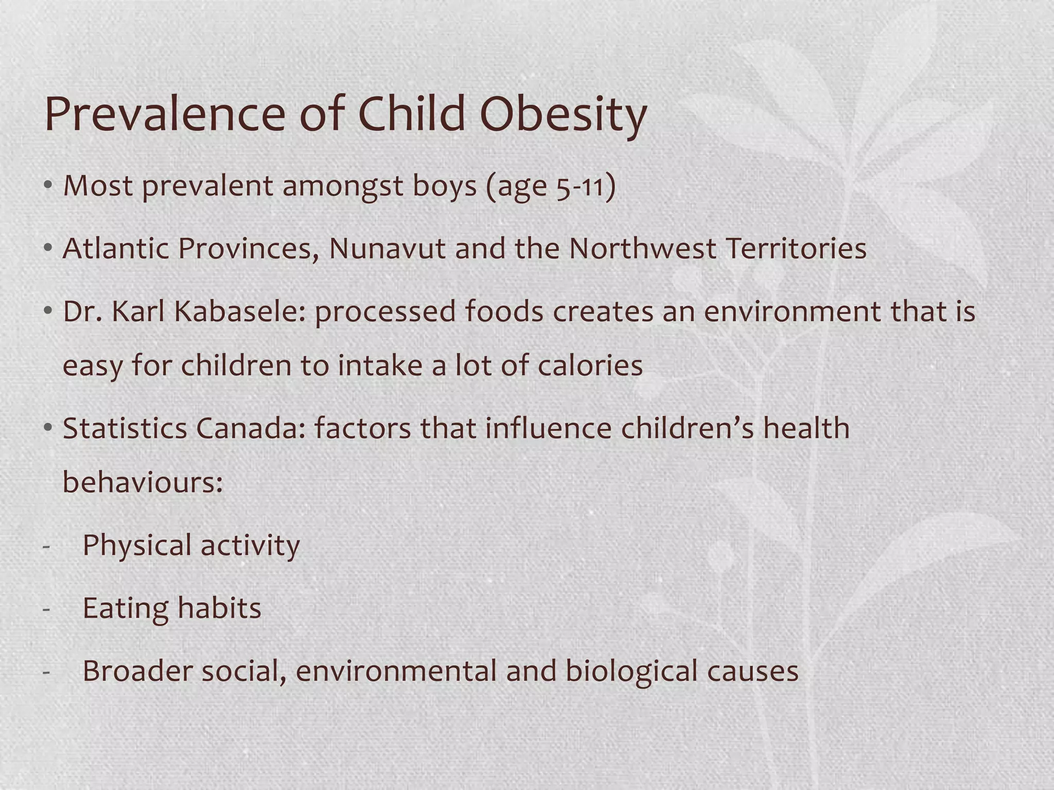 Child obesity | PPT
