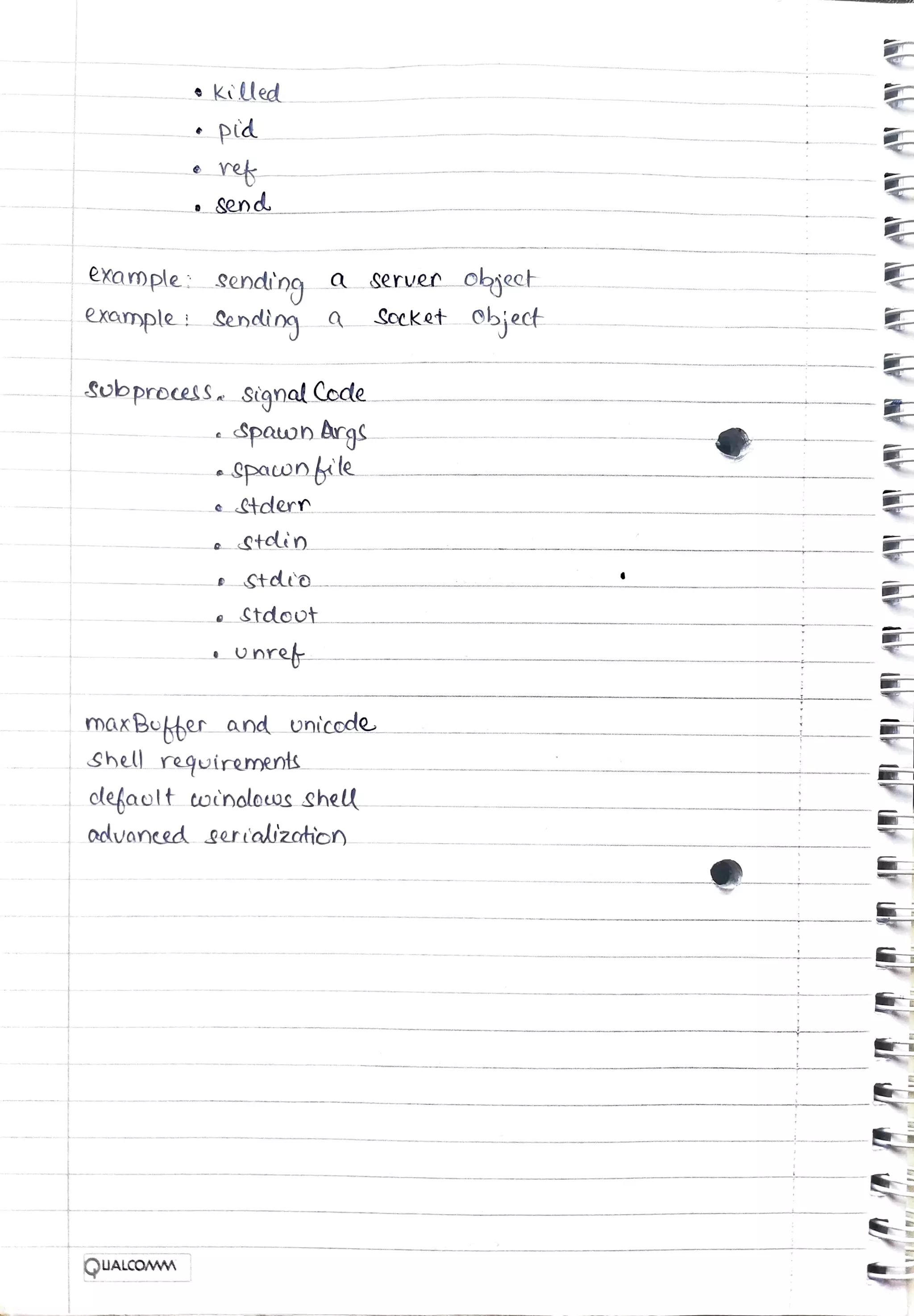 Child processes - Node.js : Notes | PDF